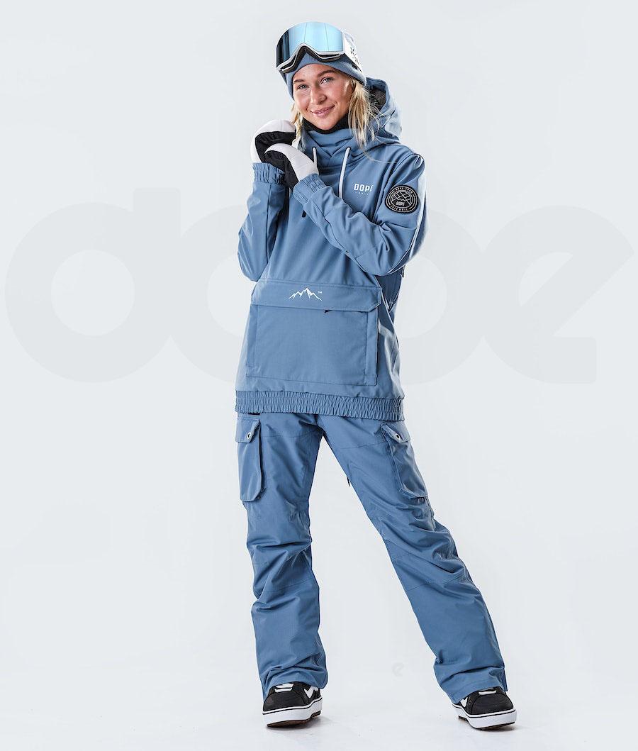 Chaquetas Snowboard Dope Wylie W 10k Capital Mujer Azules Gris | ESHK3508