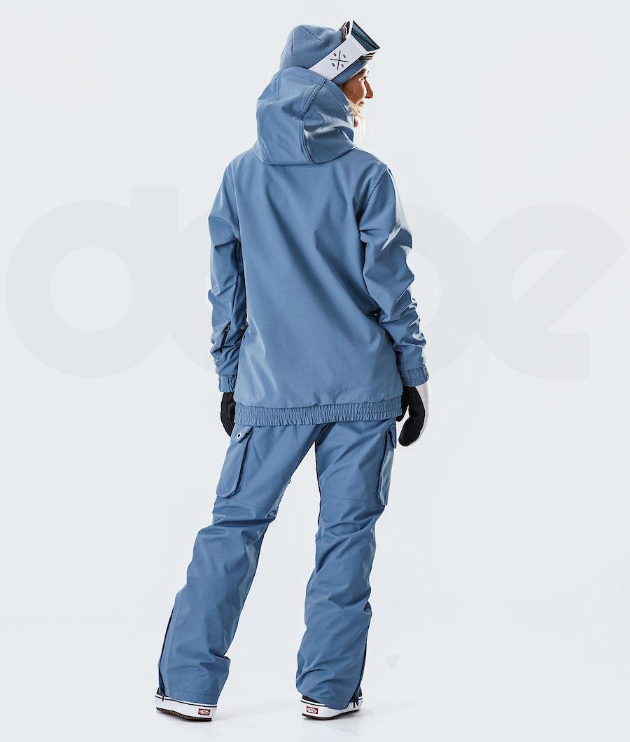 Chaquetas Snowboard Dope Wylie W 10k Capital Mujer Azules Gris | ESHK3508