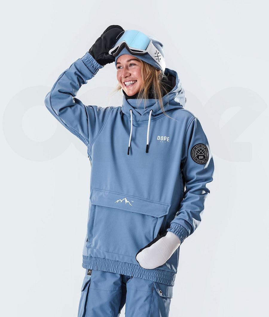 Chaquetas Snowboard Dope Wylie W 10k Capital Mujer Azules Gris | ESHK3508