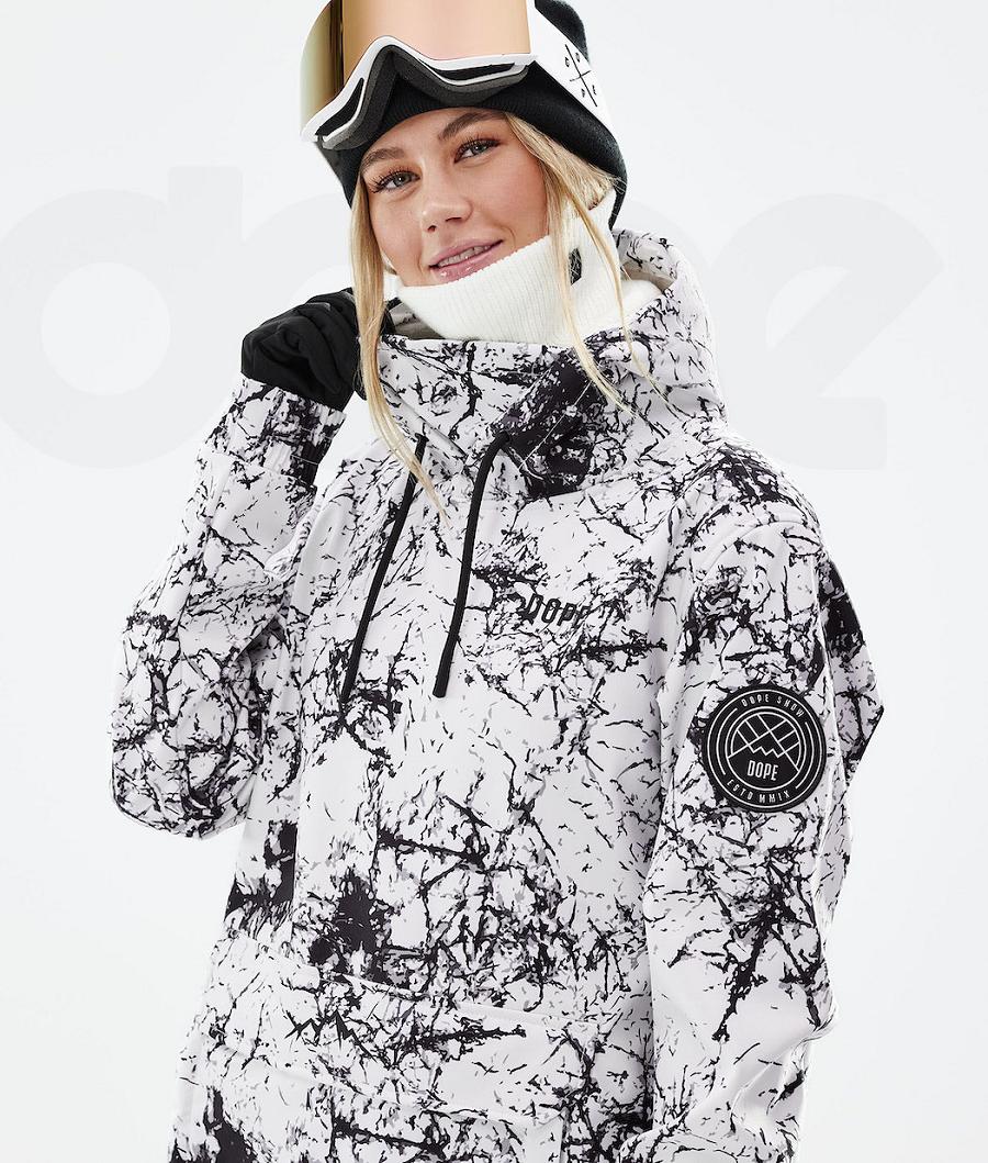 Chaquetas Snowboard Dope Wylie W Capital Mujer Blancas Negras | ESDN3511