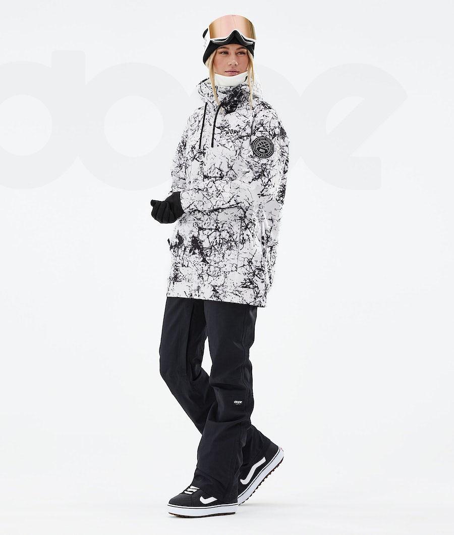 Chaquetas Snowboard Dope Wylie W Capital Mujer Blancas Negras | ESDN3511