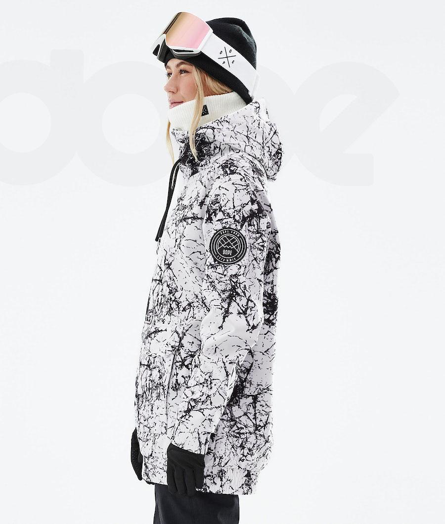 Chaquetas Snowboard Dope Wylie W Capital Mujer Blancas Negras | ESDN3511