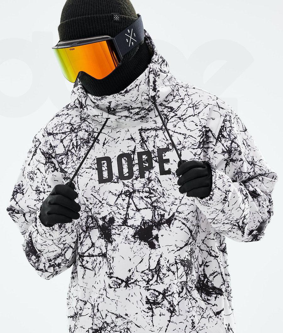 Chaquetas Snowboard Dope Yeti 2021 Capital Hombre Blancas Negras | ESHK2836