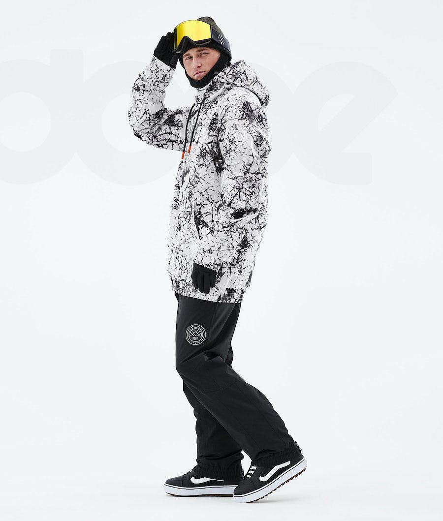 Chaquetas Snowboard Dope Yeti 2021 Capital Hombre Blancas Negras | ESHK2836