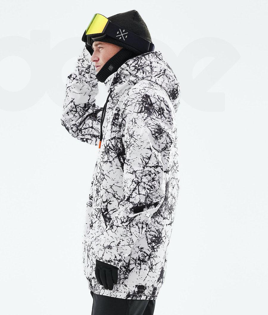 Chaquetas Snowboard Dope Yeti 2021 Capital Hombre Blancas Negras | ESHK2836