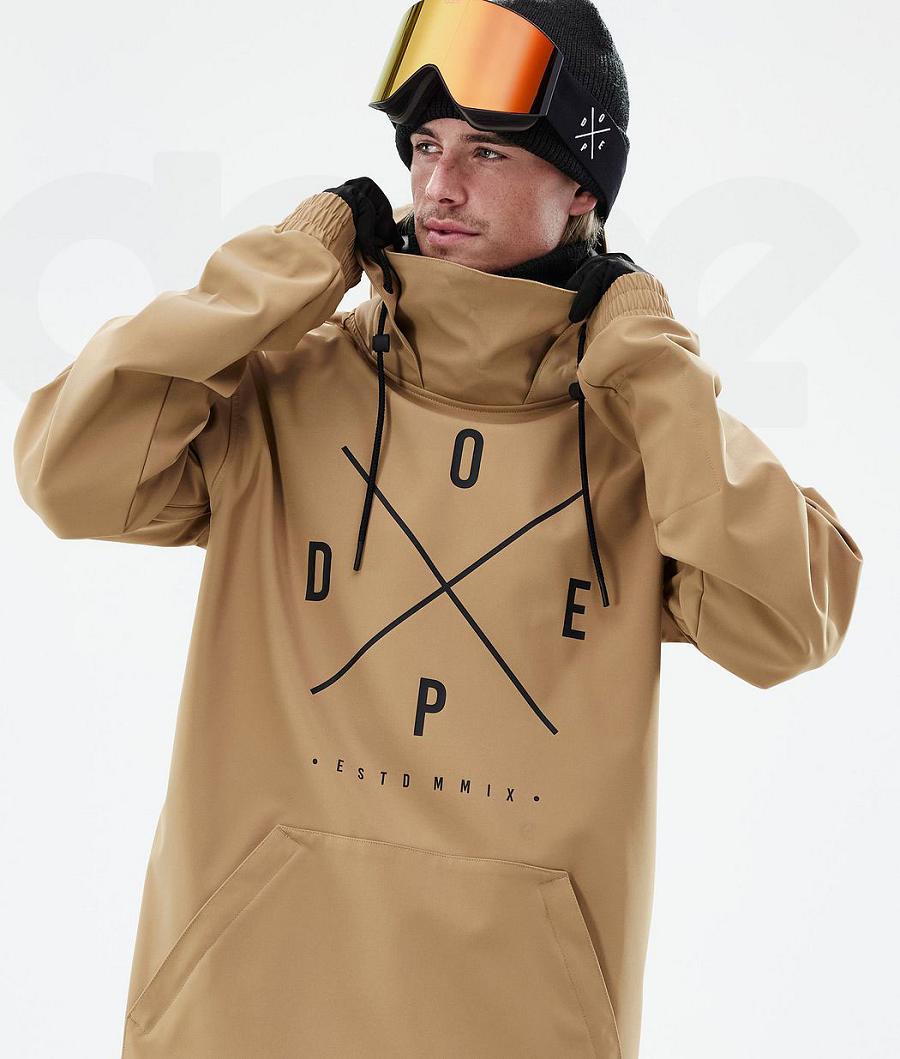 Chaquetas Snowboard Dope Yeti 2X-Up Hombre Doradas | ESTV2847