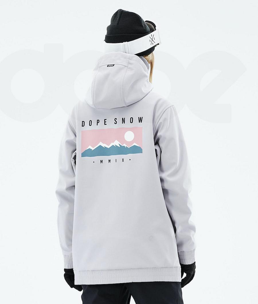 Chaquetas Snowboard Dope Yeti W 2021 Range Mujer Plateadas | ESAP3531