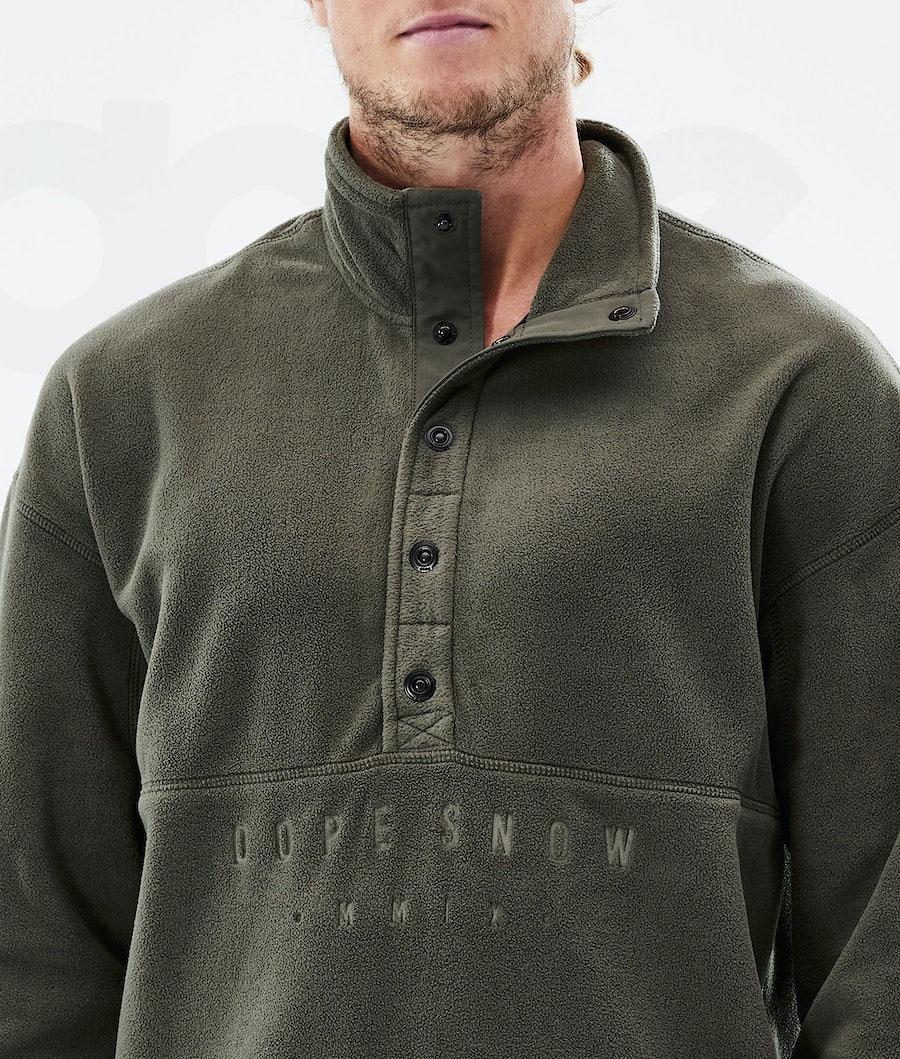 Fleece Dope Comfy 2021 Hombre Verde Oliva Verde | ESIS3030