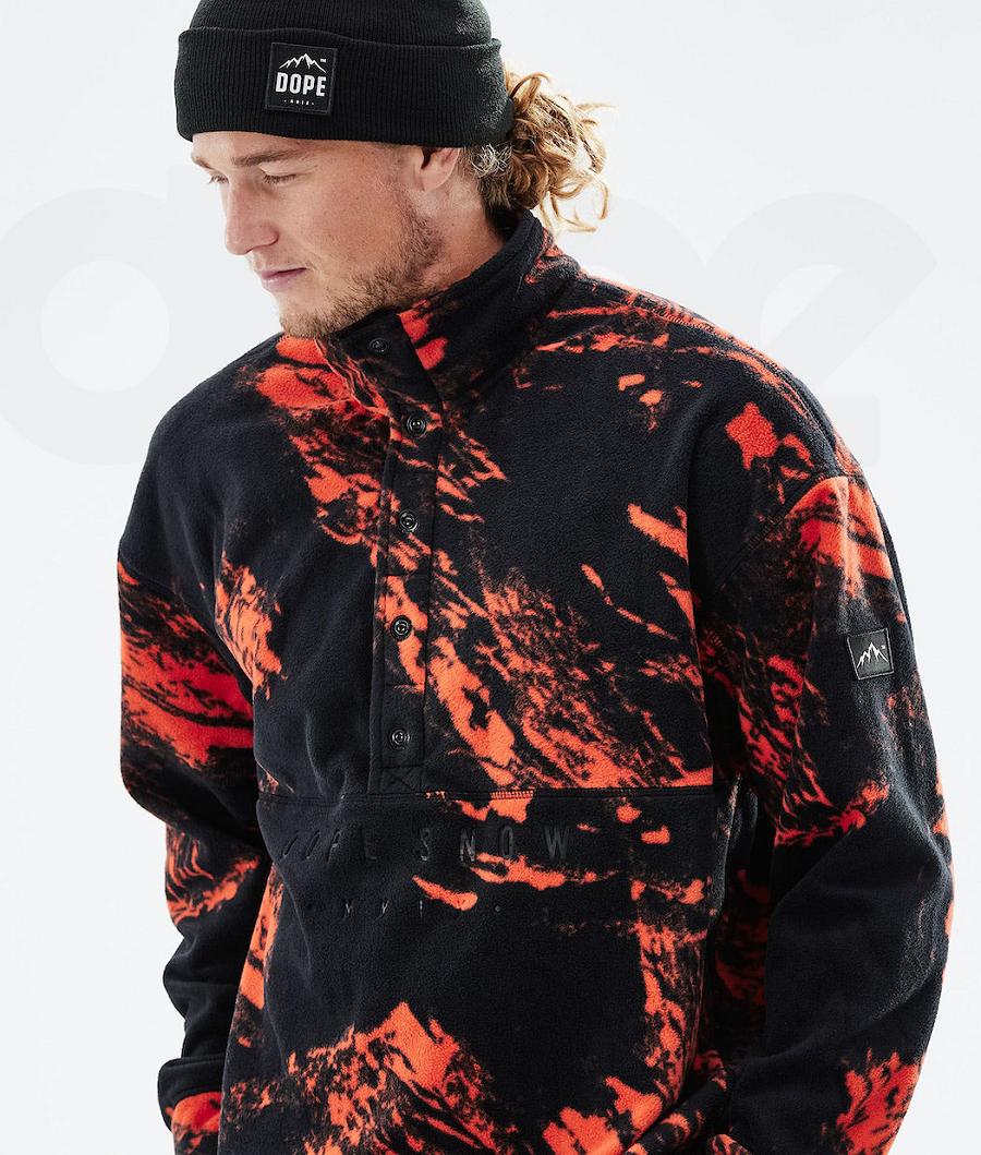 Fleece Dope Comfy 2021 Paint Hombre Naranjas | ESTV3033