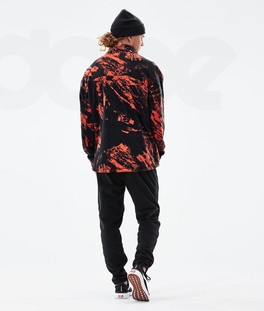 Fleece Dope Comfy 2021 Paint Hombre Naranjas | ESTV3033