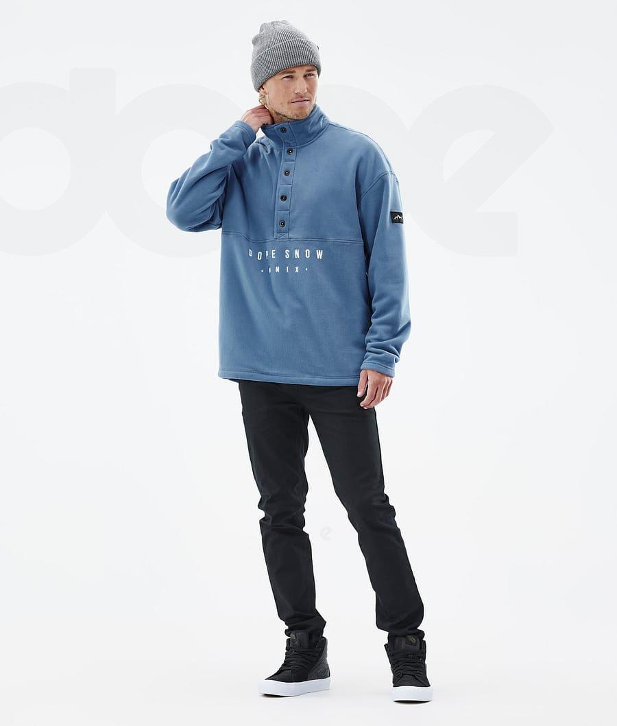 Fleece Dope Comfy Hombre Azules Gris | ESOR3029