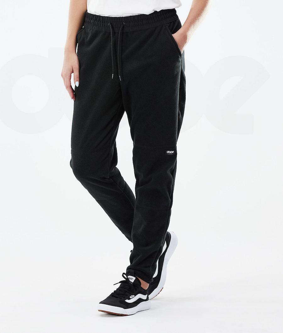 Fleece Dope Comfy W Pants Mujer Negras | ESTV3856