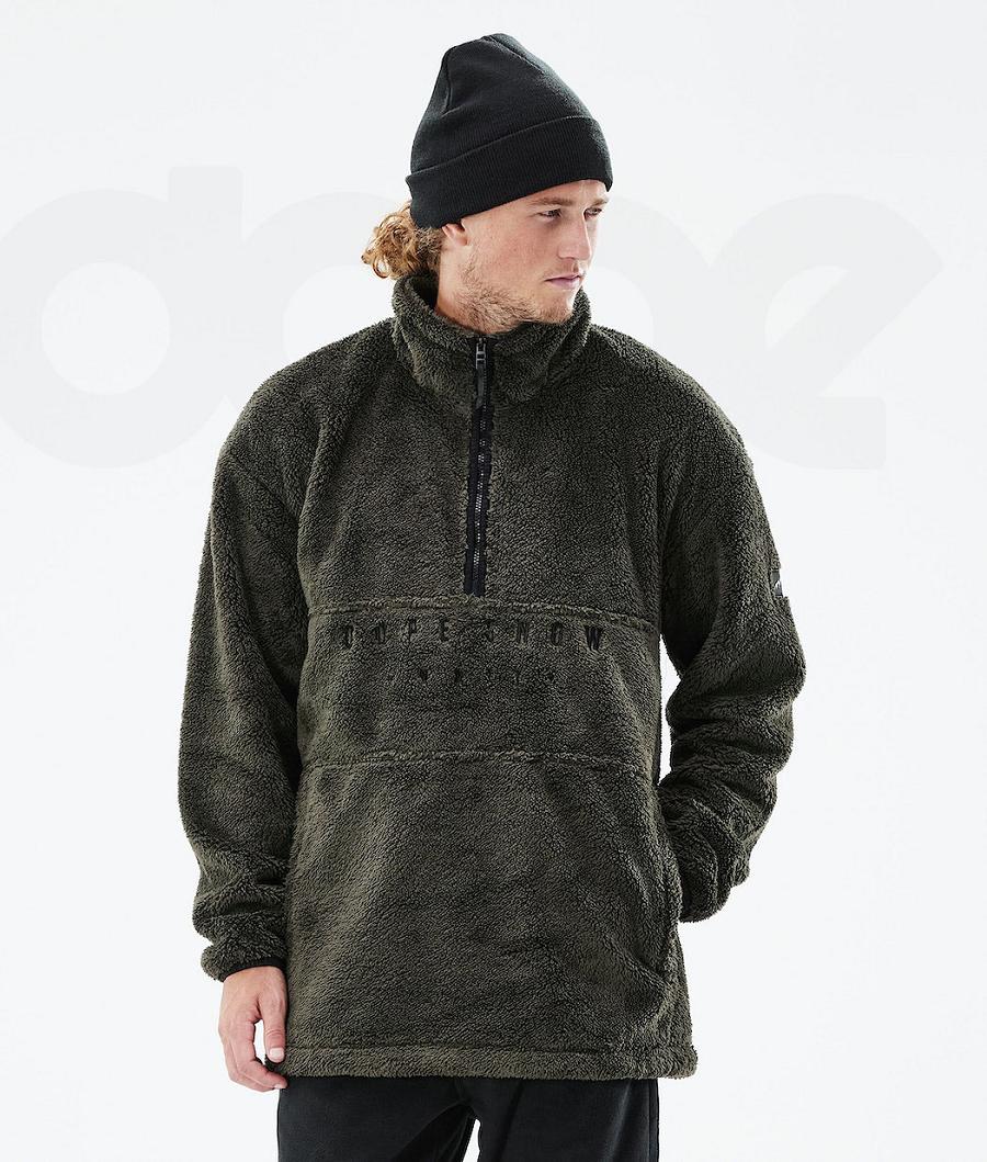 Fleece Dope Pile 2021 Hombre Verde Oliva Verde | ESOR3056