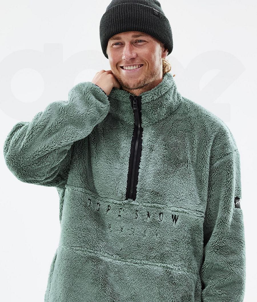 Fleece Dope Pile Hombre Verde | ESDN3052