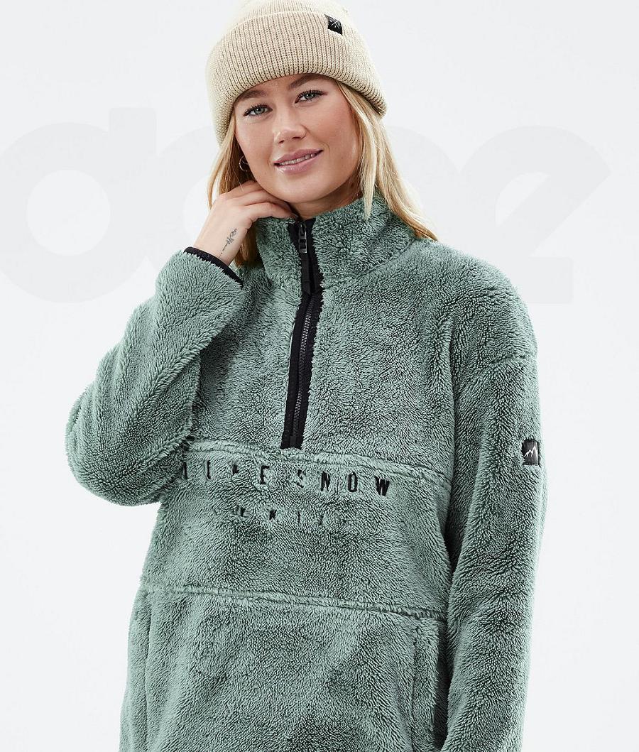 Fleece Dope Pile W Mujer Verde | ESUT3881