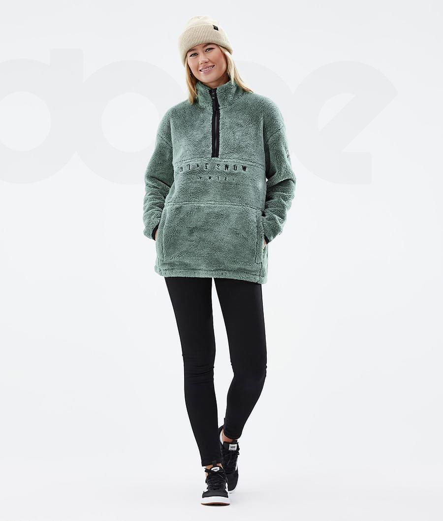 Fleece Dope Pile W Mujer Verde | ESUT3881