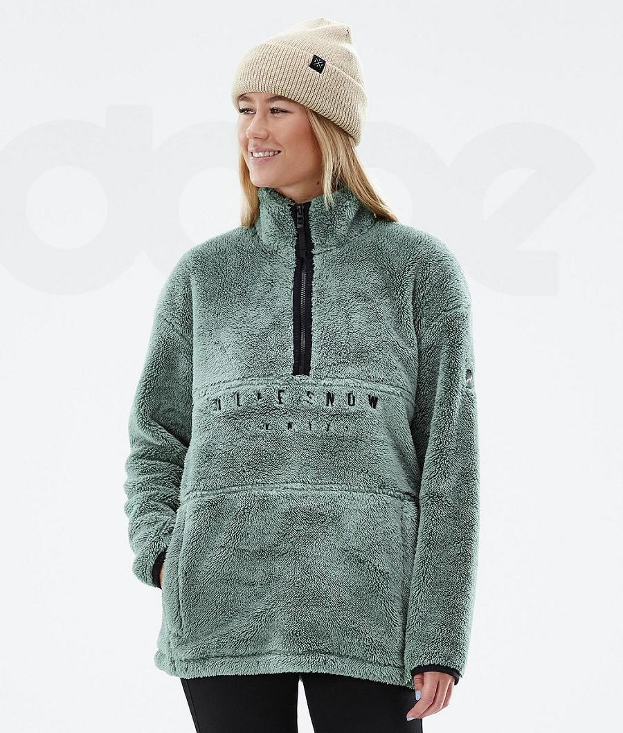 Fleece Dope Pile W Mujer Verde | ESUT3881