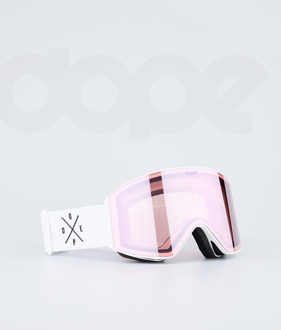 Gafas De Protección Dope Sight Hombre Blancas Blancas Rosas | ESZG3115