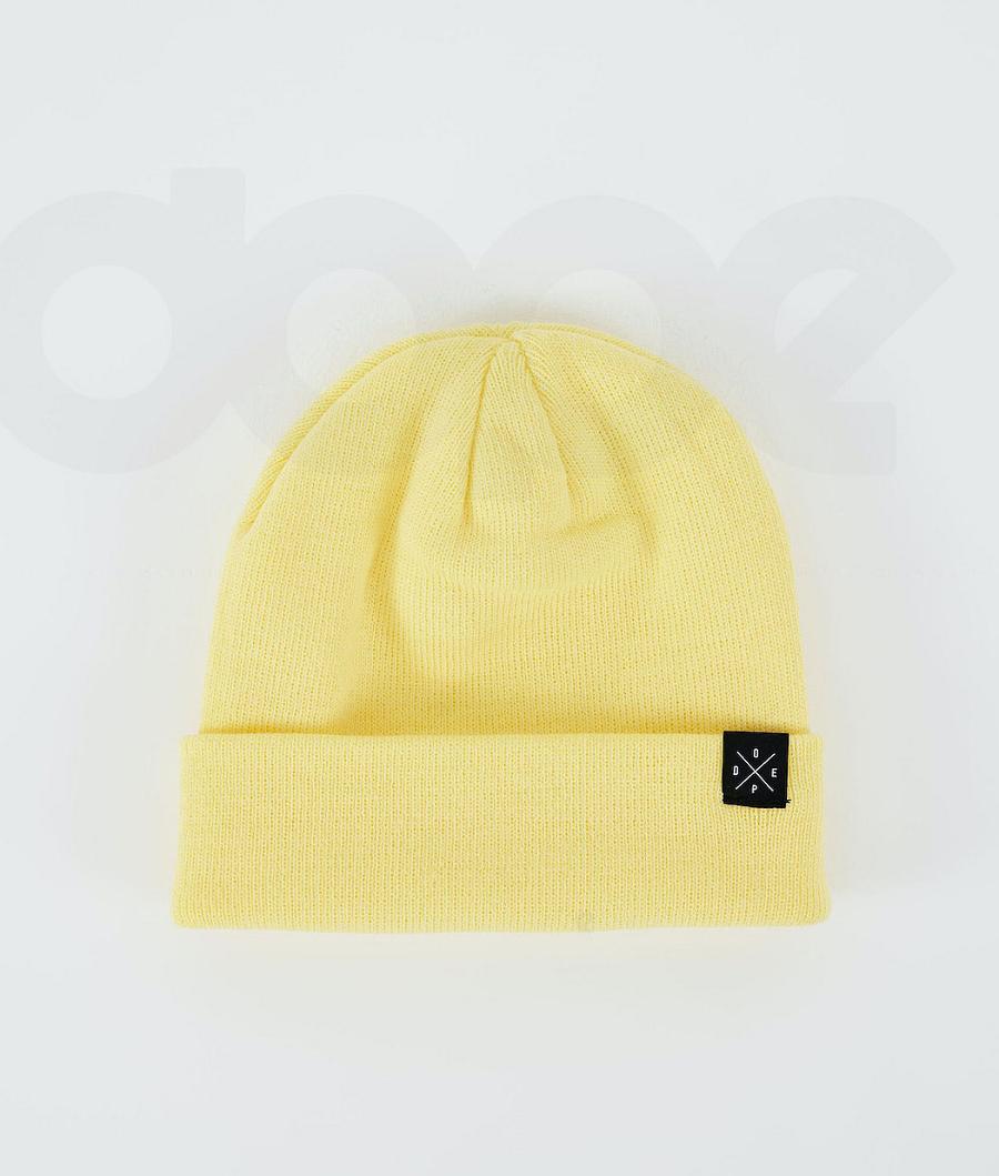 Gorros Dope Solitude Faded Hombre Amarillo | ESVD3228