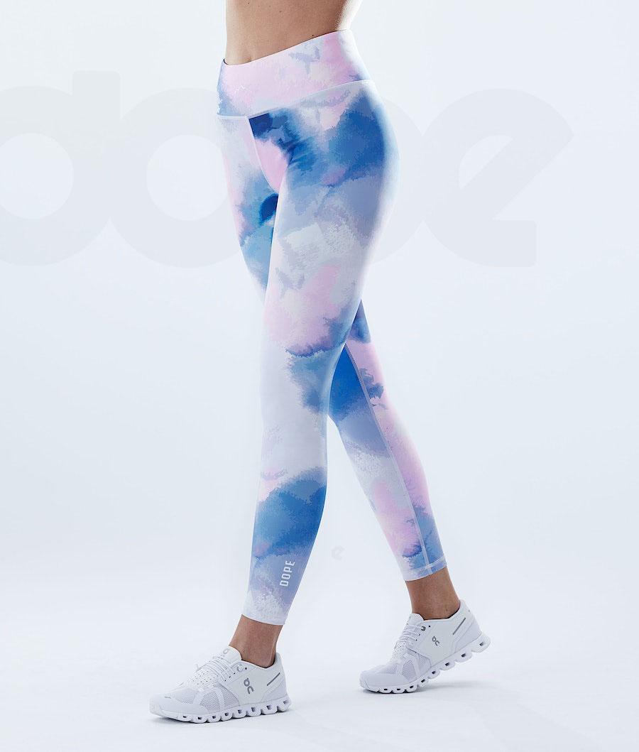 Leggins Dope Lofty Mujer Azules Multicolor | ESPQ3792