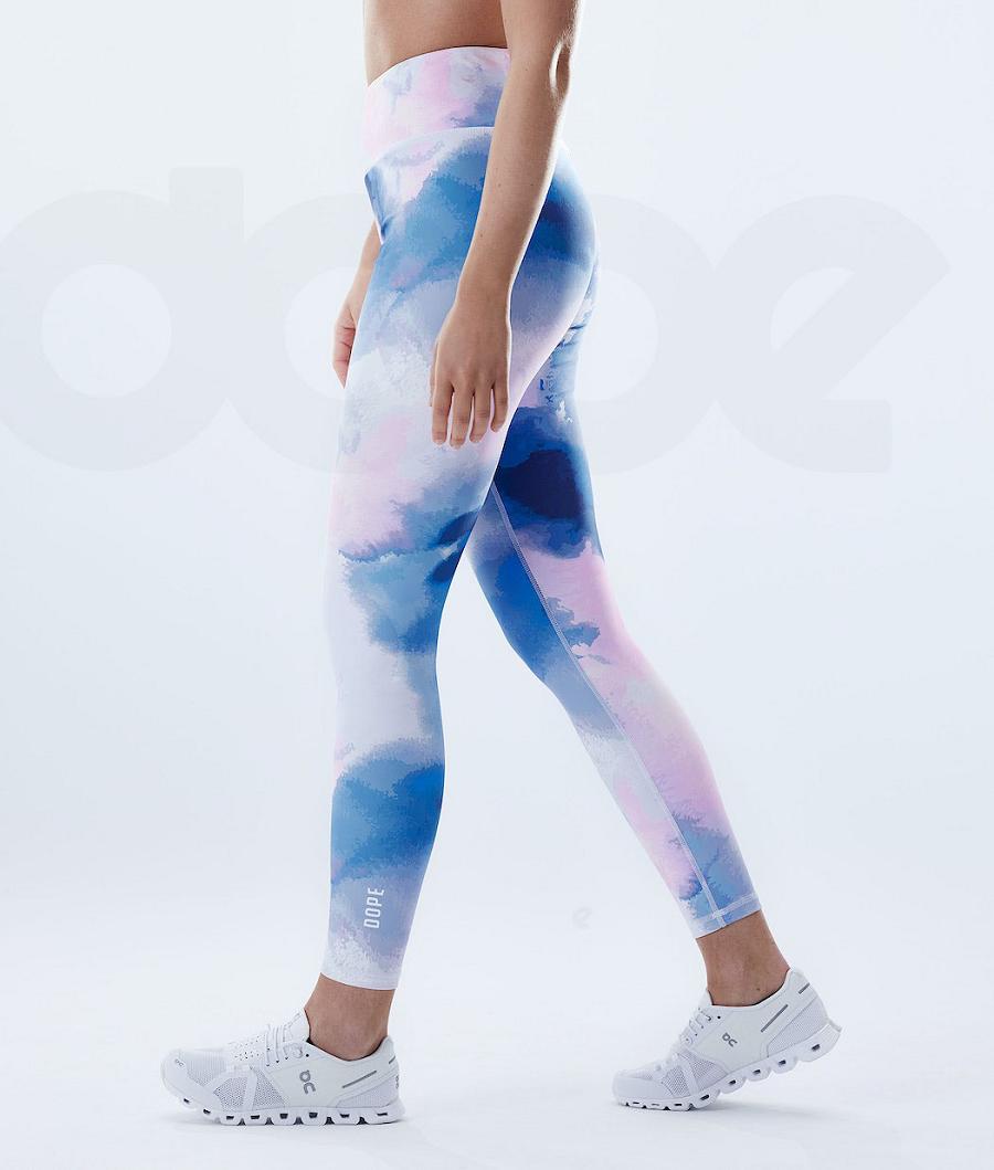 Leggins Dope Lofty Mujer Azules Multicolor | ESPQ3792