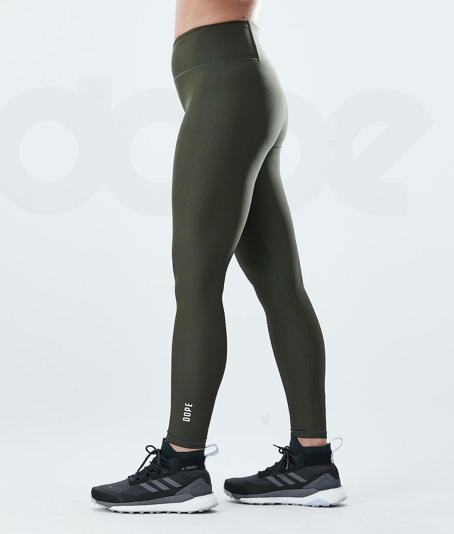 Leggins Dope Lofty Mujer Verde Oliva Verde | ESAP3791