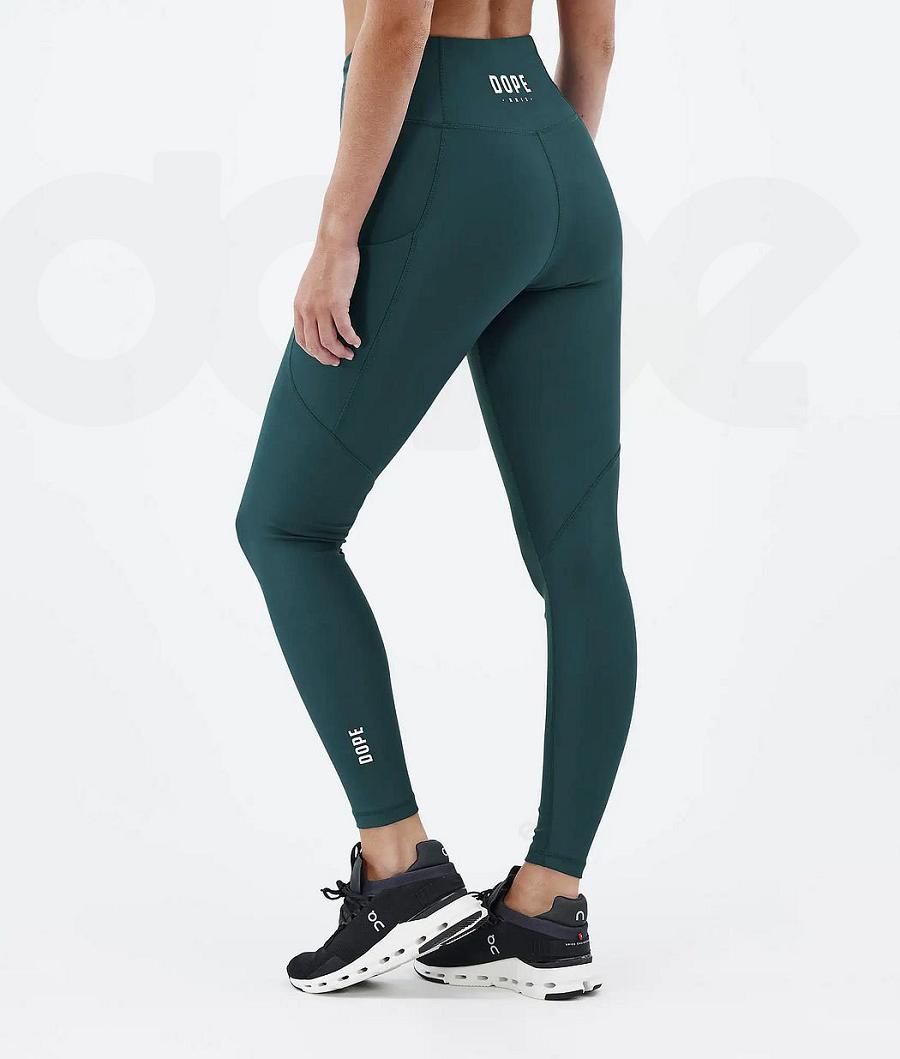 Leggins Dope Lofty Tech Bottle Mujer Verde | ESRW3805