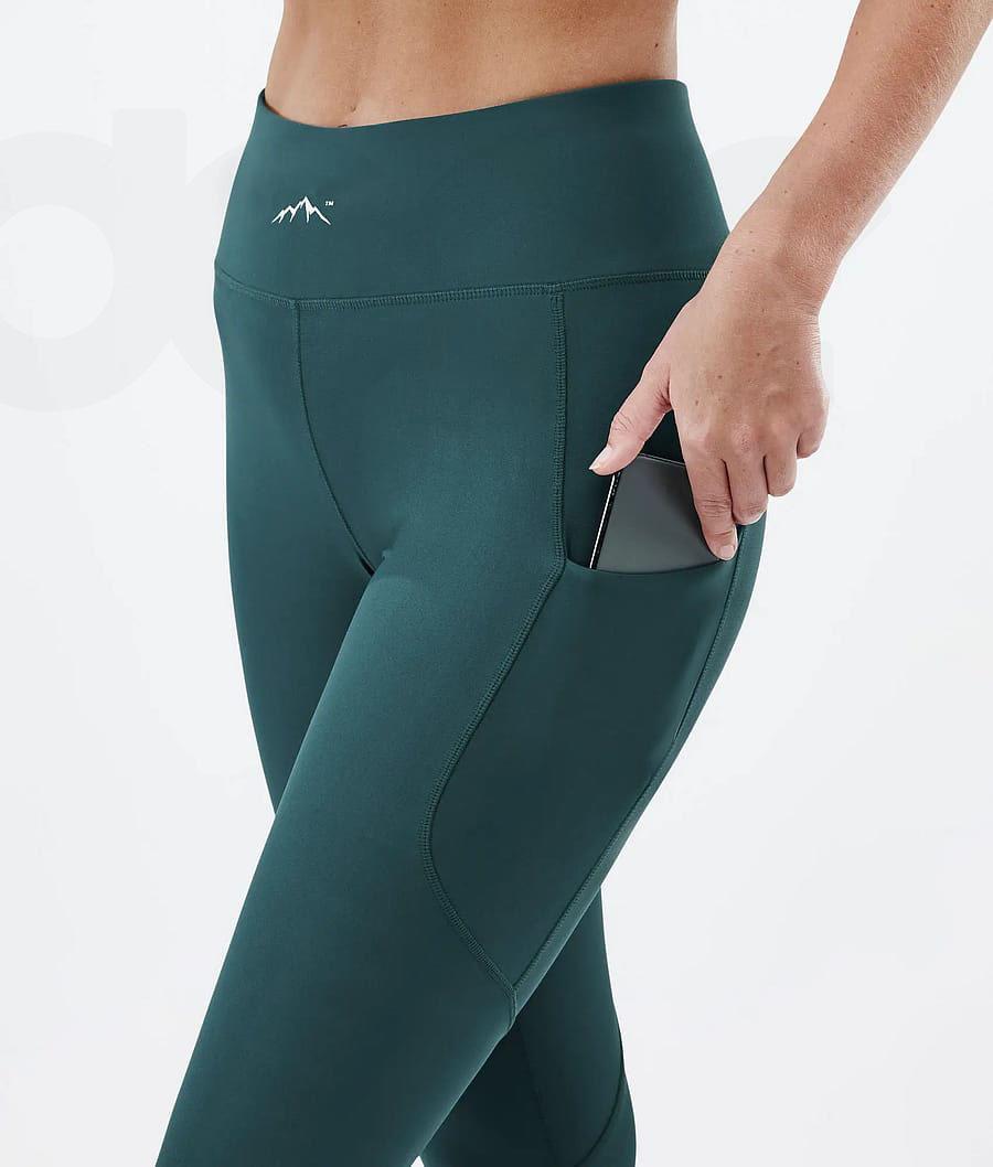 Leggins Dope Lofty Tech Bottle Mujer Verde | ESRW3805