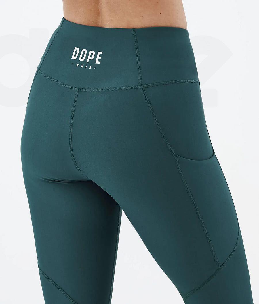 Leggins Dope Lofty Tech Bottle Mujer Verde | ESRW3805