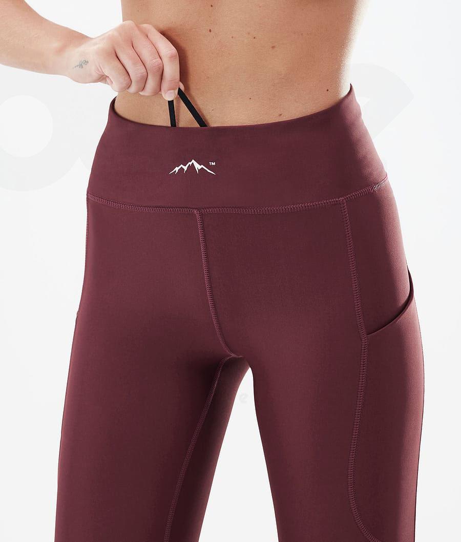 Leggins Dope Lofty Tech Burgundy Mujer Burdeos | ESEX3806