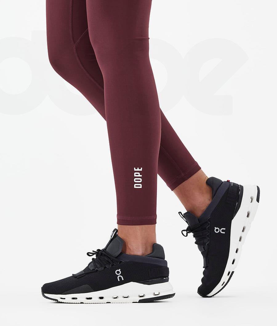 Leggins Dope Lofty Tech Burgundy Mujer Burdeos | ESEX3806