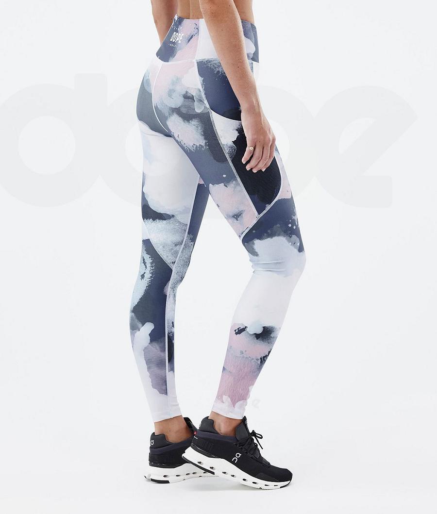 Leggins Dope Lofty Tech Mujer Azules Multicolor | ESOR3800