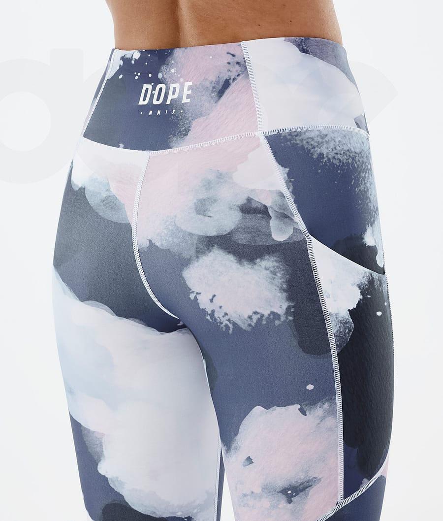 Leggins Dope Lofty Tech Mujer Azules Multicolor | ESOR3800