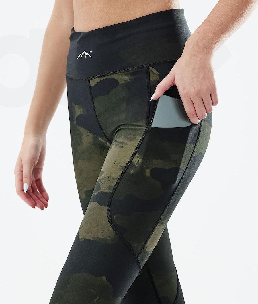 Leggins Dope Lofty Tech Mujer Verde Camuflaje | ESUT3802