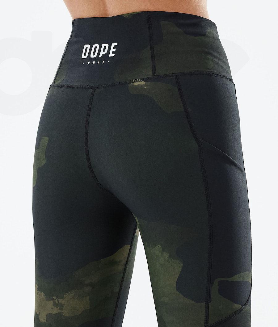 Leggins Dope Lofty Tech Mujer Verde Camuflaje | ESUT3802