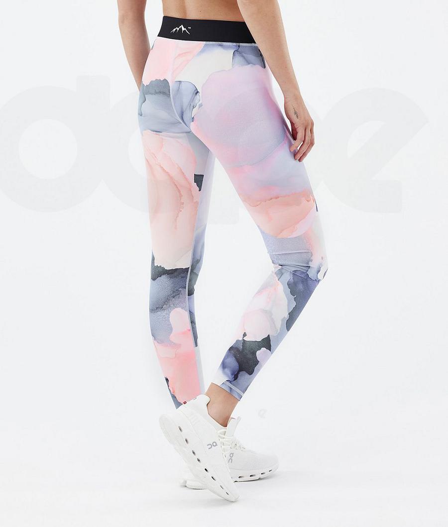 Leggins Dope Razor Blot Mujer Rosas Multicolor | ESHK3820