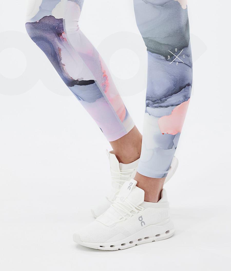 Leggins Dope Razor Blot Mujer Rosas Multicolor | ESHK3820