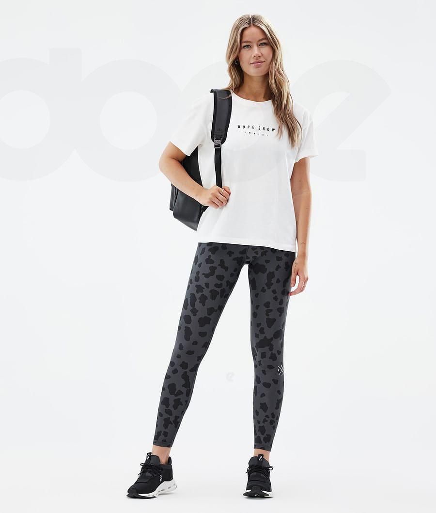 Leggins Dope Razor Dots Mujer Negras | ESDN3823