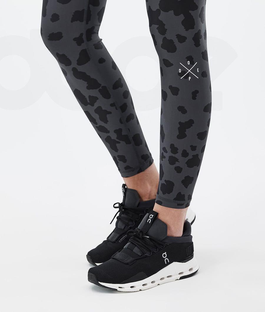 Leggins Dope Razor Dots Mujer Negras | ESDN3823