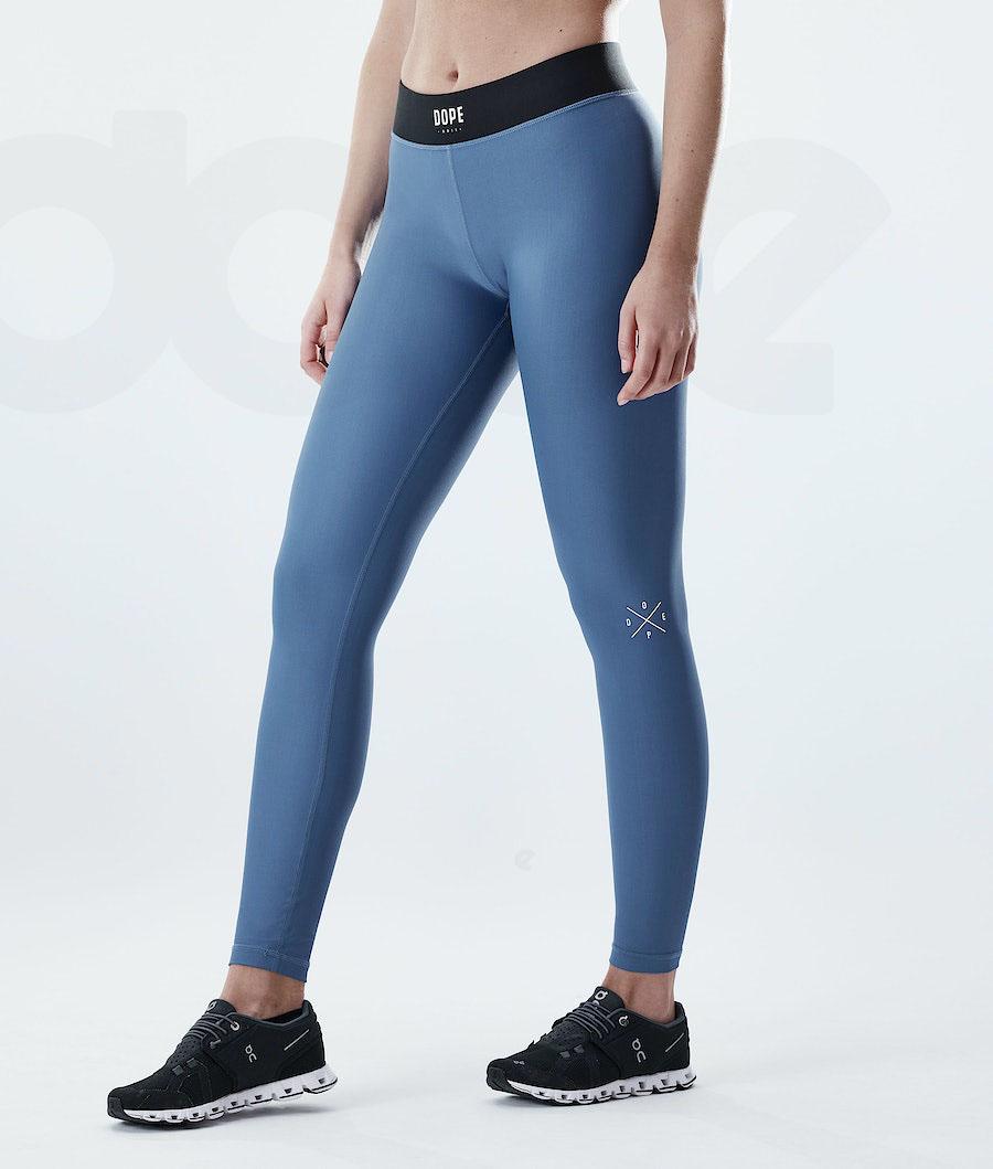 Leggins Dope Razor Mujer Azules Gris | ESCE3813