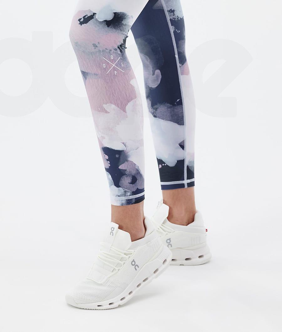 Leggins Dope Razor Mujer Azules Multicolor | ESHK3819