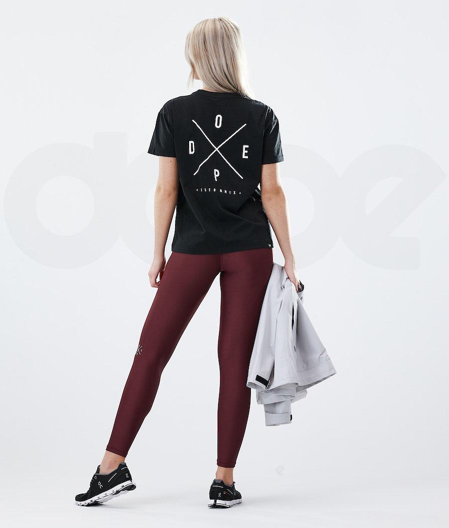 Leggins Dope Razor Mujer Burdeos | ESXF3814