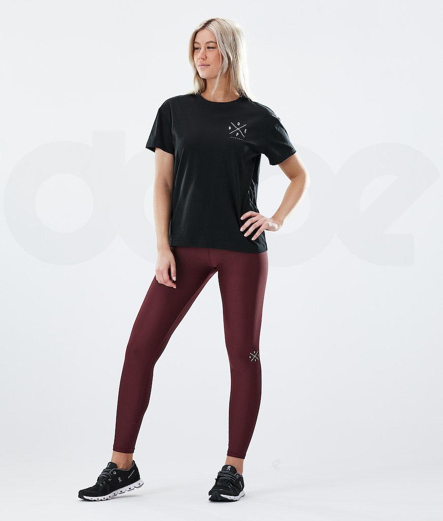 Leggins Dope Razor Mujer Burdeos | ESXF3814