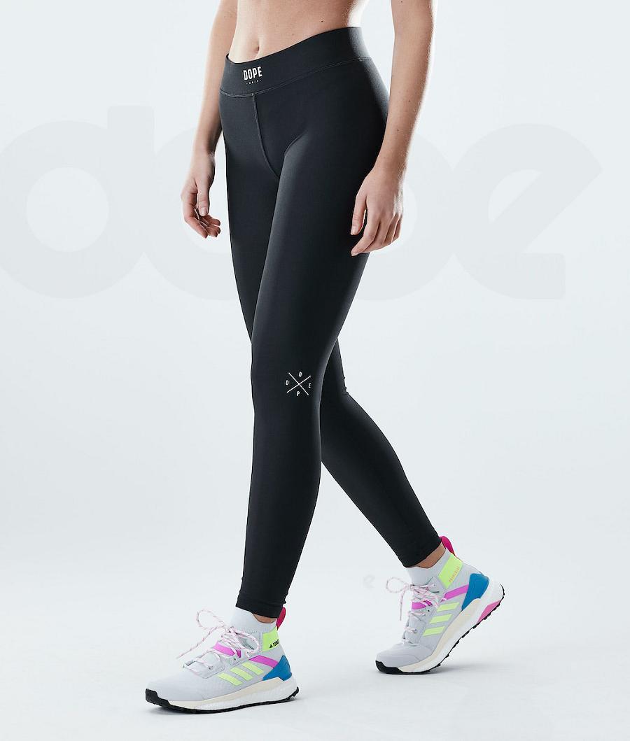 Leggins Dope Razor Mujer Negras | ESJJ3818