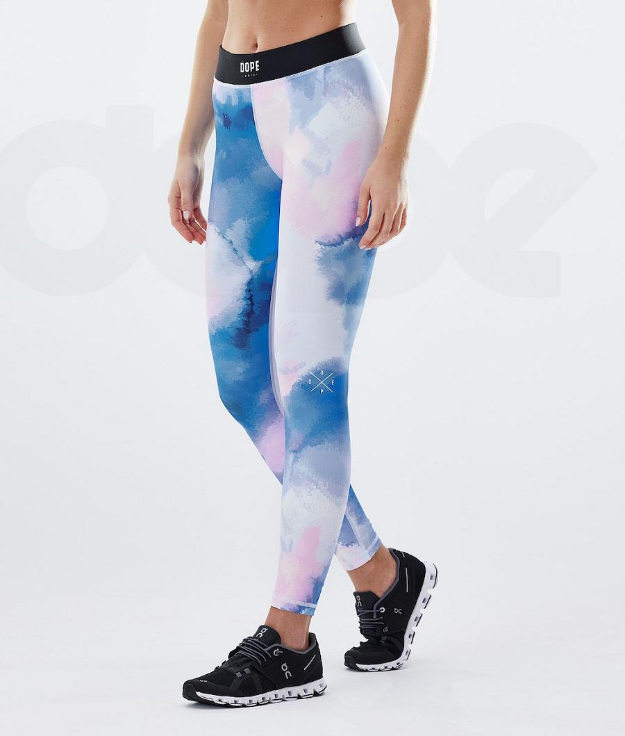 Leggins Dope Razor W Mujer Blancas Multicolor | ESPQ3826