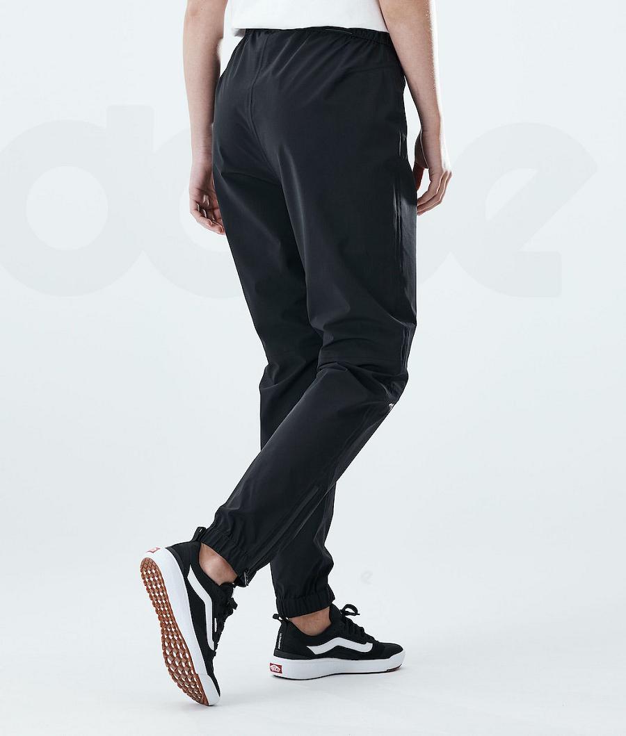 Pantalones Al Aire Libre Dope Drizzard W Mujer Negras | ESMA3367