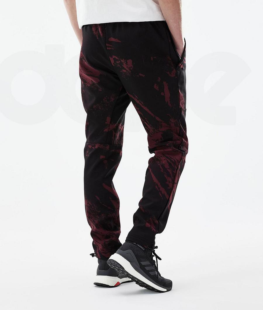 Pantalones Al Aire Libre Dope Nomad Paint Hombre Burdeos | ESEX2680