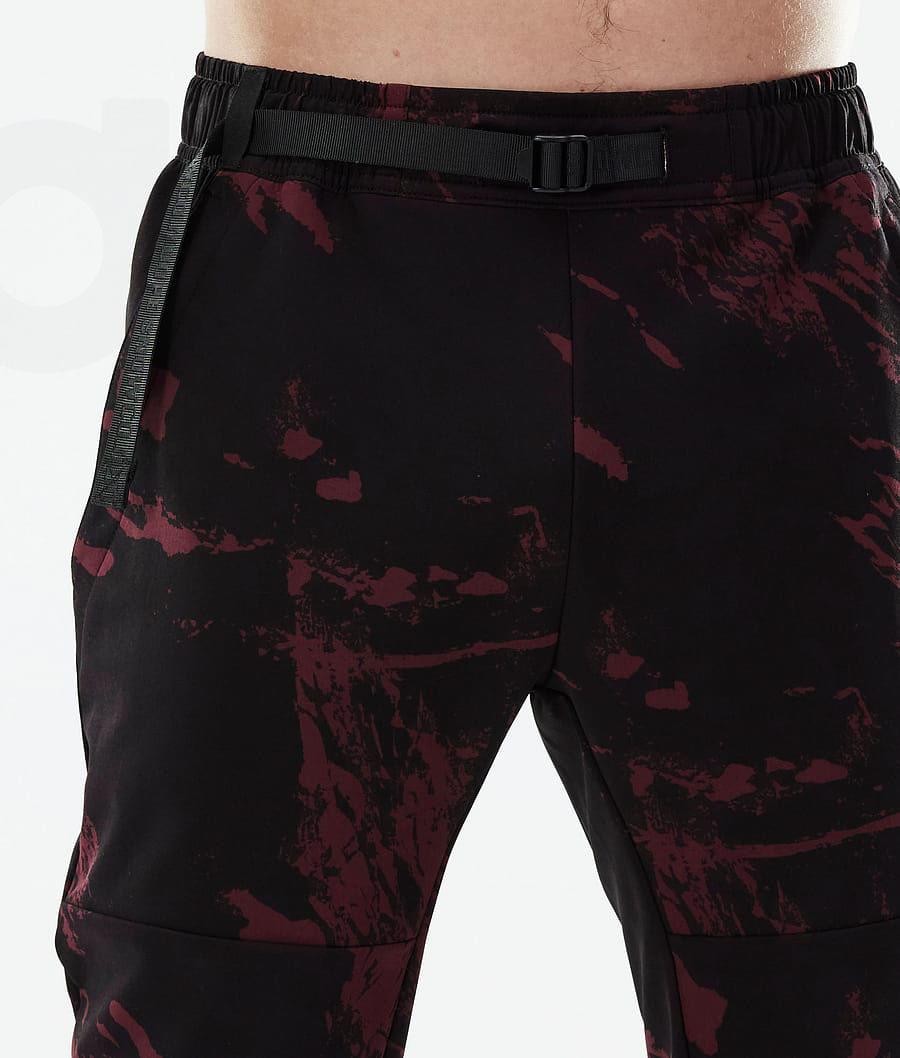 Pantalones Al Aire Libre Dope Nomad Paint Hombre Burdeos | ESEX2680