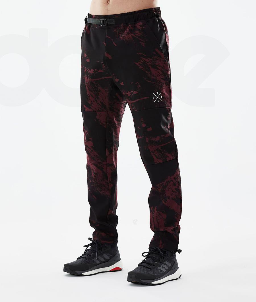 Pantalones Al Aire Libre Dope Nomad Paint Hombre Burdeos | ESEX2680