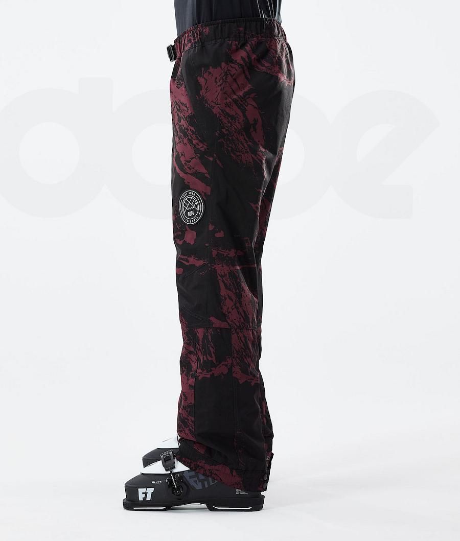 Pantalones De Esquí Dope Blizzard 2021 Paint Hombre Burdeos | ESUT2632